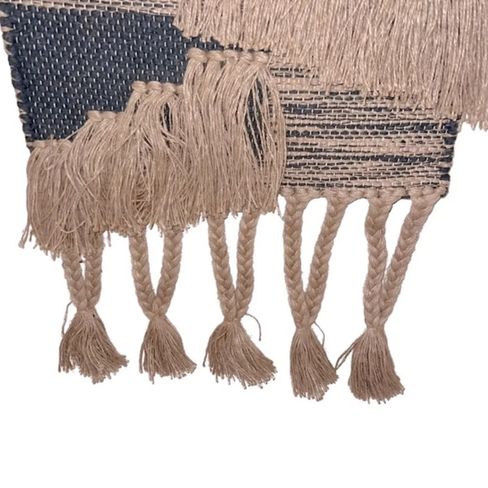 Anthropologie Boho Macrame Wall Decor Hanging Black‎ Natural